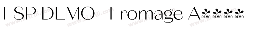 FSP DEMO   Fromage A字体转换